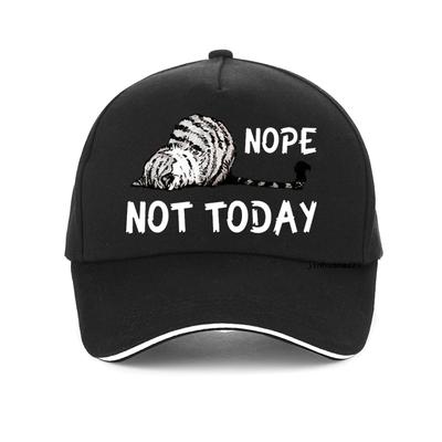Nope Not Today Cat Baseball Cap Cartoon Cute Cat feUnisex Hats Adjustable Snapback Caps