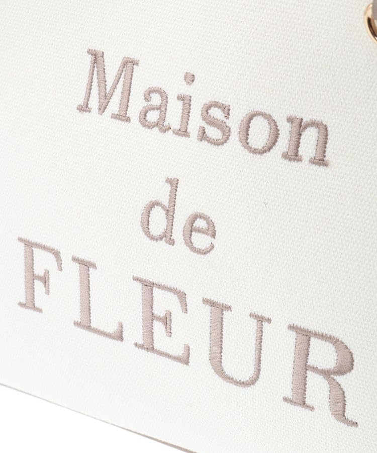 Maison de Fleur Tragetasche, EC Exklusiv Logo Bestickt Segeltuch 2-Wege-Tasche, Damen, Braun