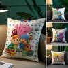 Birthday Cartoon P-Pocoyo Pillow Case Plush Fabric Soft Pillowcase Double Sided Print Sofa Cushion Cover Throw