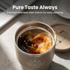 Double-Layer Insulated Coffee Cup With Lid Portable Leak-proof Coffee Mug 304 Stainless Steel Thermal Water Cup For Students