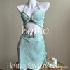 Korean Women's Three-Piece Slimming Bikini Set - Sexy, Belly-Covering Beachwear for Vacations.