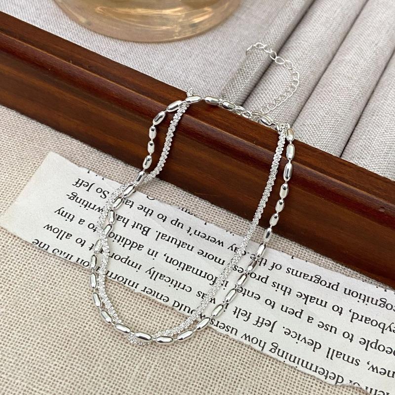 Shiny 925 Sterling Silver Chain Bracelets For Women Luxury Design Double Layered Starry Sky Beads Bracelets Party Charms Jewelry