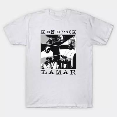 Kendrick lamar λευκό πουκάμισο βαμβακερό T-shirt Δημοφιλές T-shirt με Γραφικό AHN00753 Unisex T-Shirt