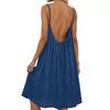 Europäisches & Amerikanisches Damen Strand Resort Spaghettiträger Kleid - Sexy Kurzer Rock Bikini Cover-up Stil