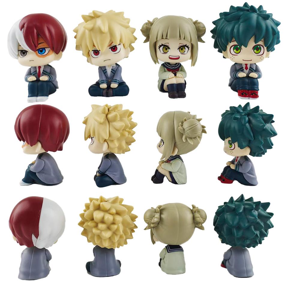 10cm Boku no Hero Academia Anime Figure Midoriya Izuku Action Figure Bakugo Katsuki/Todoroki So Figurine PVC Collection Toys