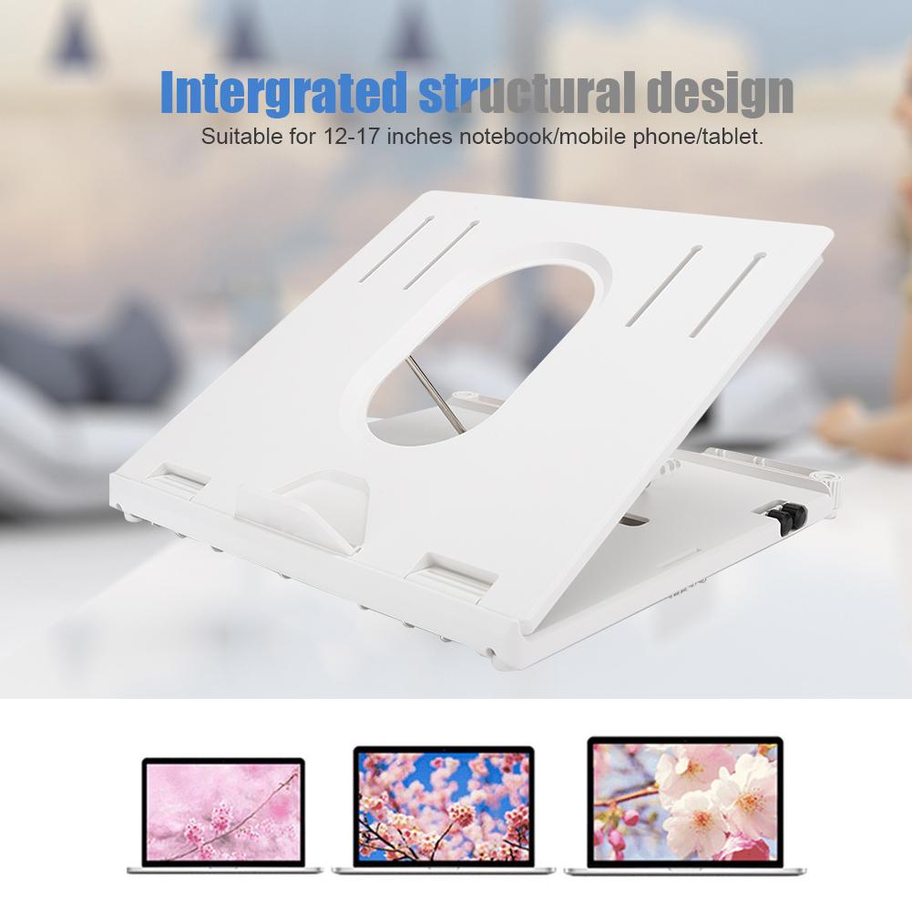 Multifunktionaler Klappbarer Hebe-Laptop-Tablet-Halter aus Aluminiumlegierung mit Rutschfester Matte und Platte