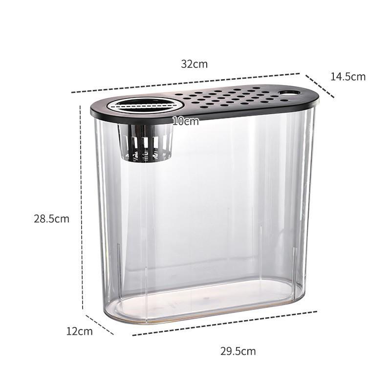 Clear Oval Desktop Fish Tank & Turtle Habitat Ornament