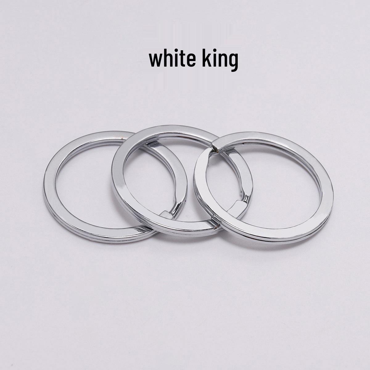 

Гальванизированный DIY Плоский Круг Брелок Подвеска Шарм, 25-30мм, в Наличии 30mm [10 pieces/bag/36g]