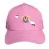 Tahiti Map with Tahitian Flag Baseball Cap Streetwear Golf Wear Bobble Hat Designer Cap Unisexs Baseball Womens