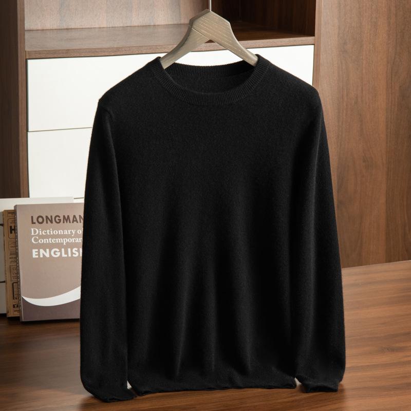 Cashmere Sweater Turtleneck Pullover Thickened Sweater Youth with Warm Cashmere Men Inside
