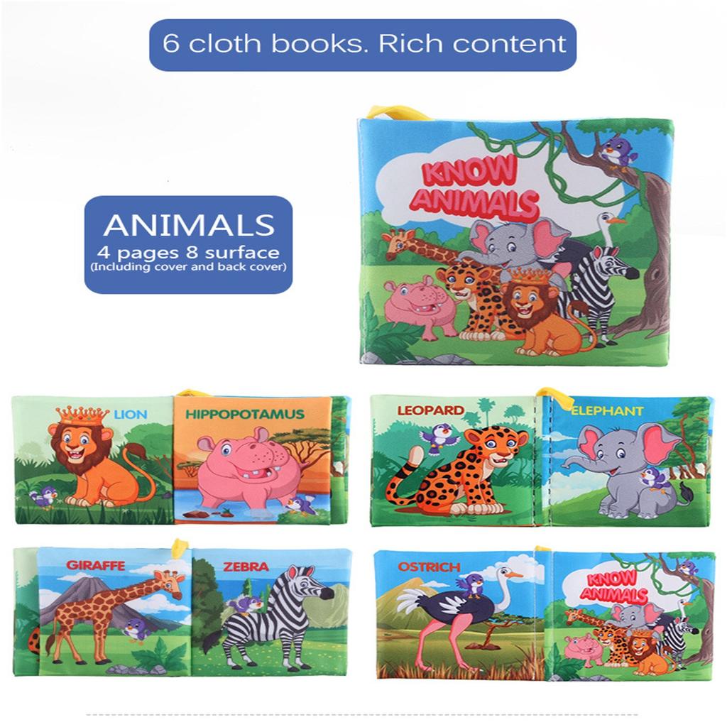 (Projector)Soft Baby Intelligence Development Picture Learning Three-dimensional Cloth Book