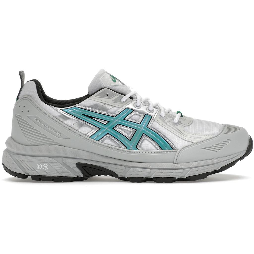 Hidden NY x Asics Gel Venture 6 Anti Slip Wear Resistant Low Top Running Shoes Unisex White Gray