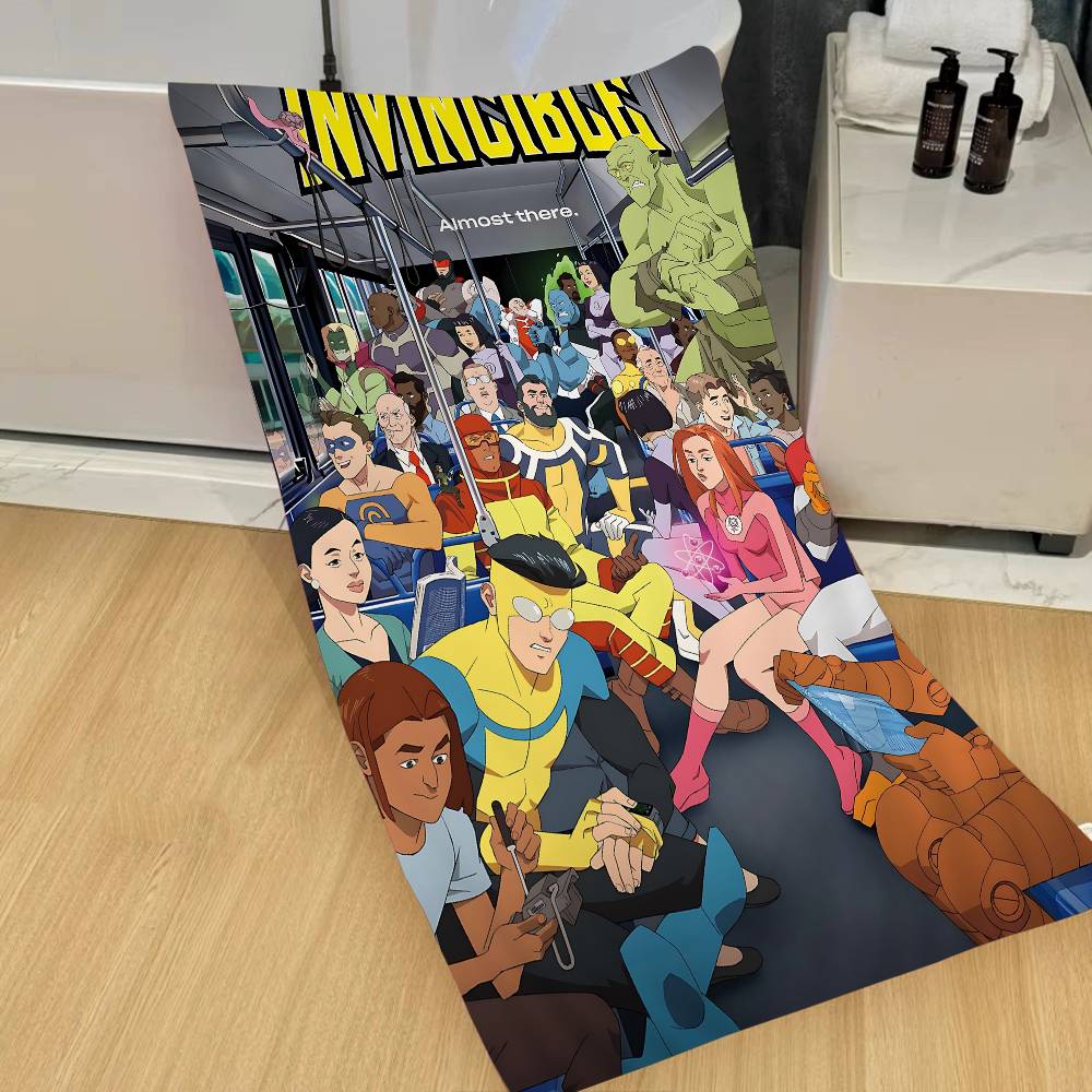 I-Invincible Season 2 Big Microfiber Beach Towels Quick Dry Towel Sand Beach Towels Pool Towel For Travel Swim Pool Yoga
