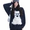 Unisex Retro Faux Mink Fur Knit Sweater - Soft & Cozy Autumn/Winter Style for Couples