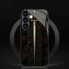 Custodia in vetro temperato con motivo a spada adatta per Samsung Galaxy S26 S25 S24 S23 S22 S20 FE/Ultra/Plus5G cover posteriore anti-caduta
