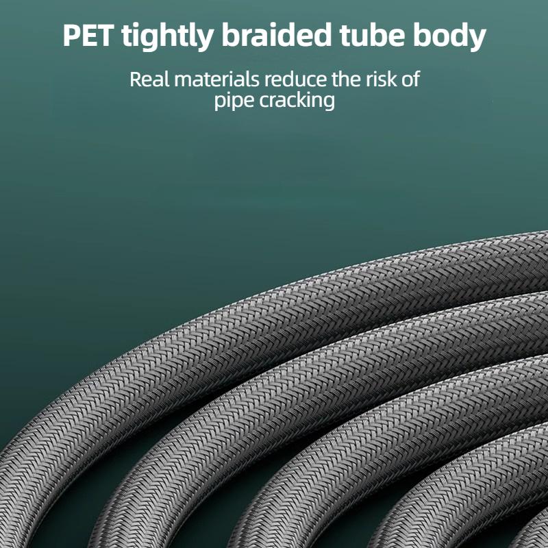 PVC-Handbrauseschlauch, flexibler Edelstahl-Sanitärschlauch, Duschkopfrohr, 1,5 m, Bad-Zubehör