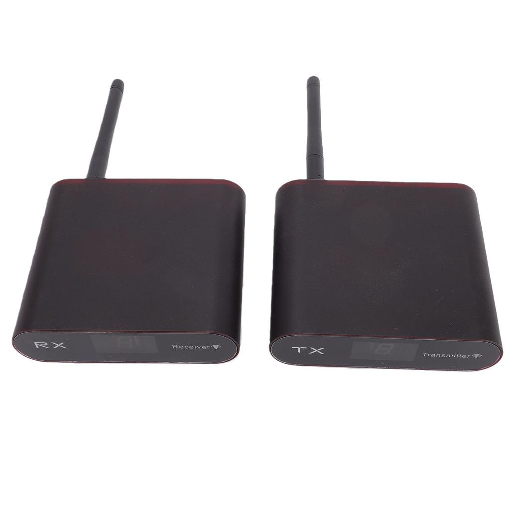 5.8GHz Wireless AV Transmitter and Receiver 500m Long Range Transfer 8 Channel Selections for DVD DVR EU Plug