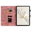 For Honor Pad 9 (Versions: Wi-Fi; 5G/Wi-Fi Also known as Honor Tablet 9). PU Leather Exquisite Floral Embossed Design Tablet Case