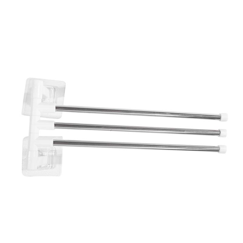 

1 шт. вешалка для полотенец для ванной комнаты, вращающийся держатель для полотенец, вращающийся штанга для полотенец из нержавеющей стали, кухонная полка, вешалка, настенная 3 Layers