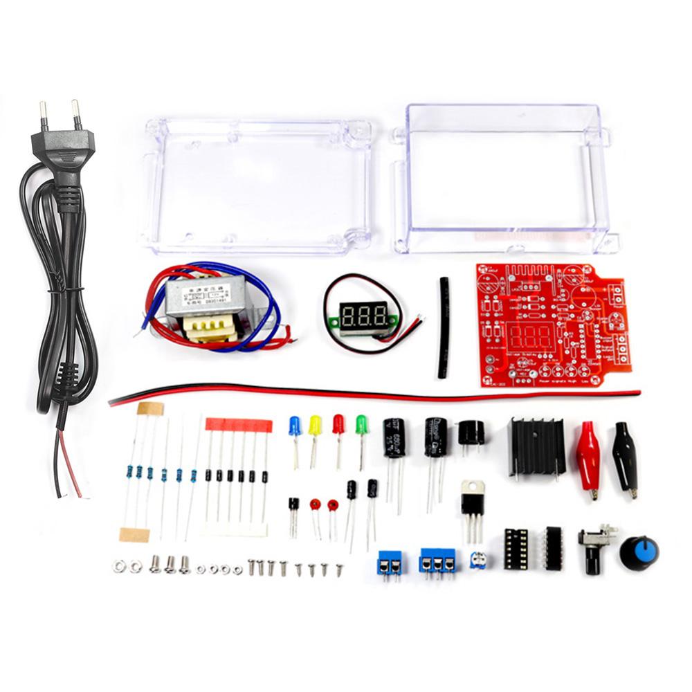 

LM317 Adjustable Voltage Regulator DIY Regulator Electronic Kit DC110V/220V to 1.25-12.5V Step-Down PCB Board Soldering Training