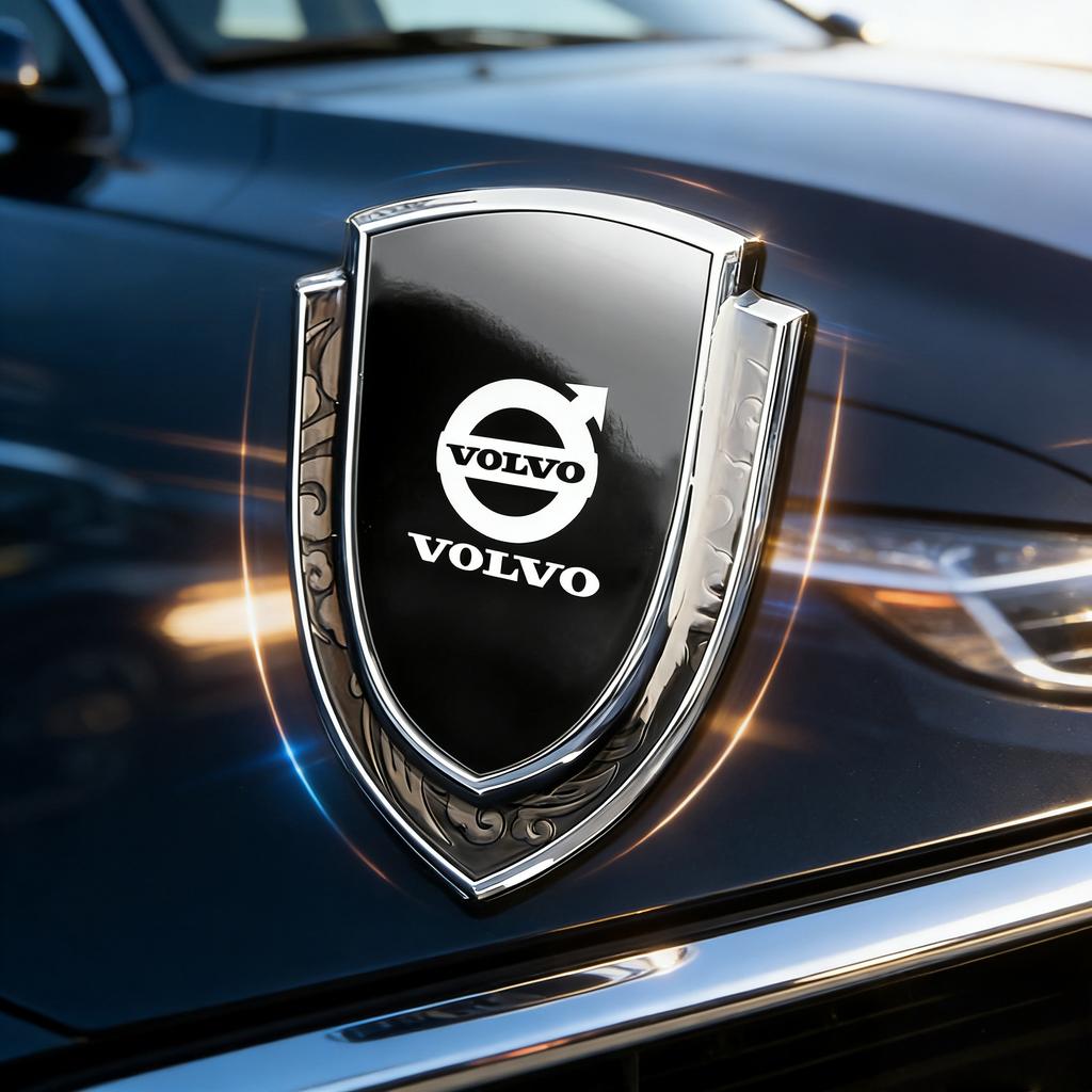 3D metal car side trunk body badge sticker for Volvo XC60 S90 XC90 S60 XC40 V60 V90 S40 EX30 C40 accessories