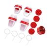 4Pcs Gravity Chicken Feeder Rainproof Auto Feed Poultry Feeder Port for Bucket Trough