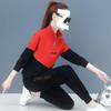 Fall Clothing for Slimming and Reducing Age Appearance, Fashionable and Eye-catching Hoodie Set of Two Pieces, Casual and Sportswear Outfit for Women