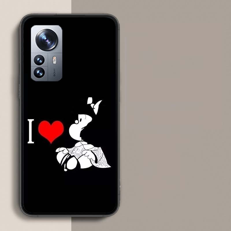 Mafalda Cartoon Phone Case For Xiaomi Mi 13 12T Poco F7 Pro 14 Ultra 15 Pro 12X 12 9 8 Lite 5G 11T 11i 10 10T Pro Capa Coque