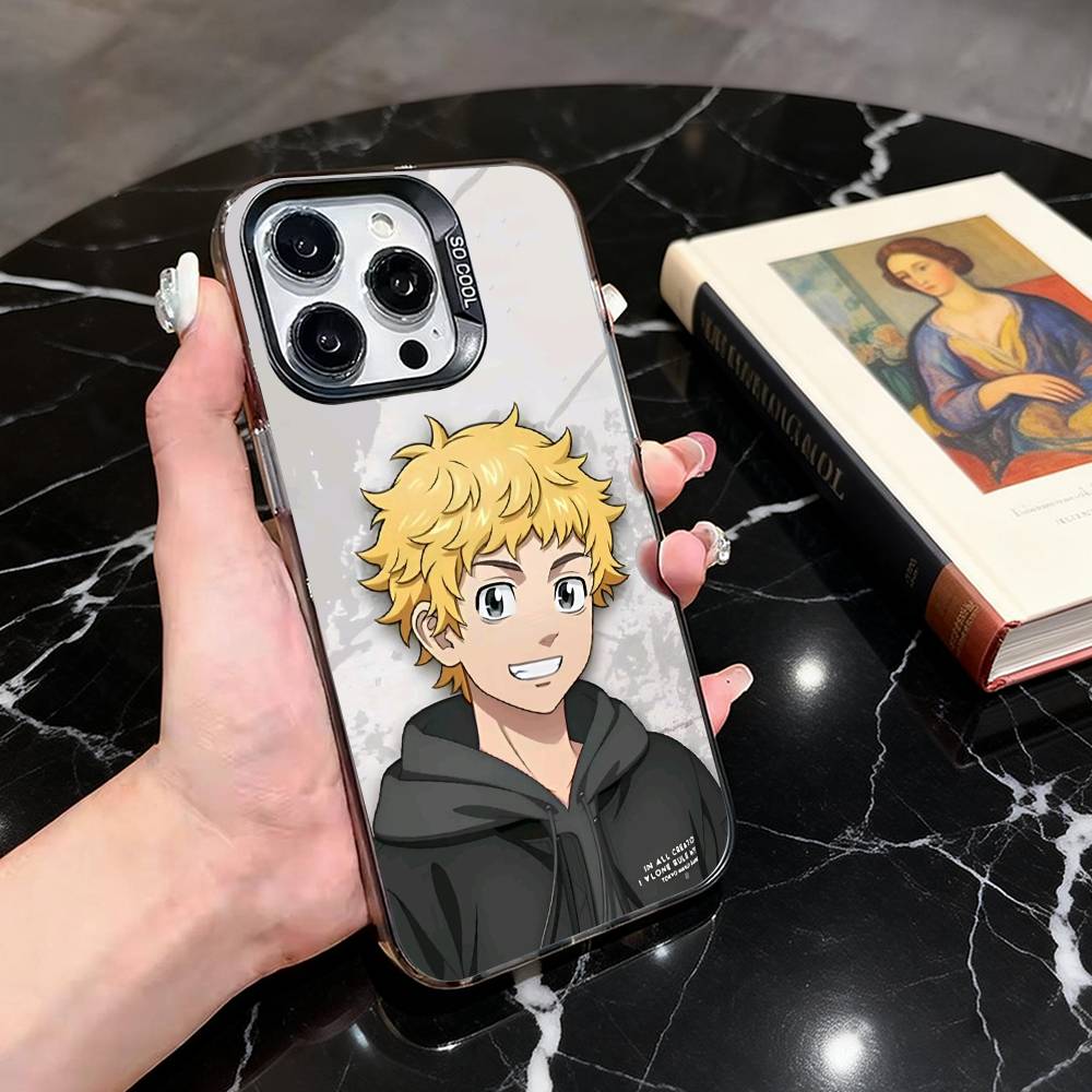 

Tokyo Revengers Takemichi Hanagaki Phone Case For iPhone 17,16,15,14,13,12,11 Plus,Pro Max,XS,Colorful Silver Black Cover iPhone14Pro