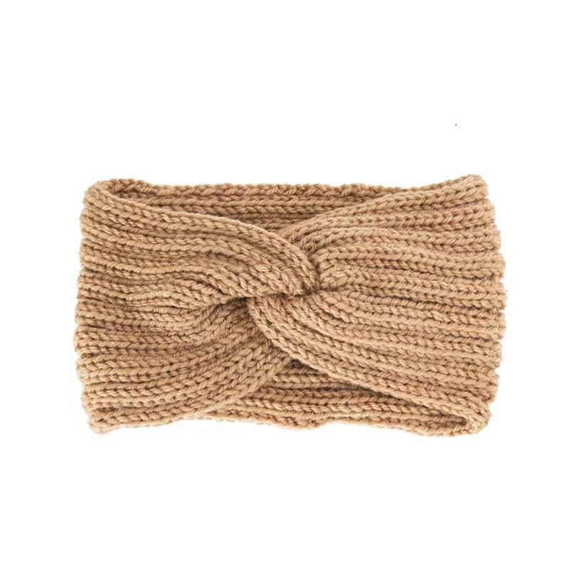 

Женская теплая вязаная зимняя повязка на голову с бантом и тюрбаном на голову для девочек, новая зимняя повязка 1PC