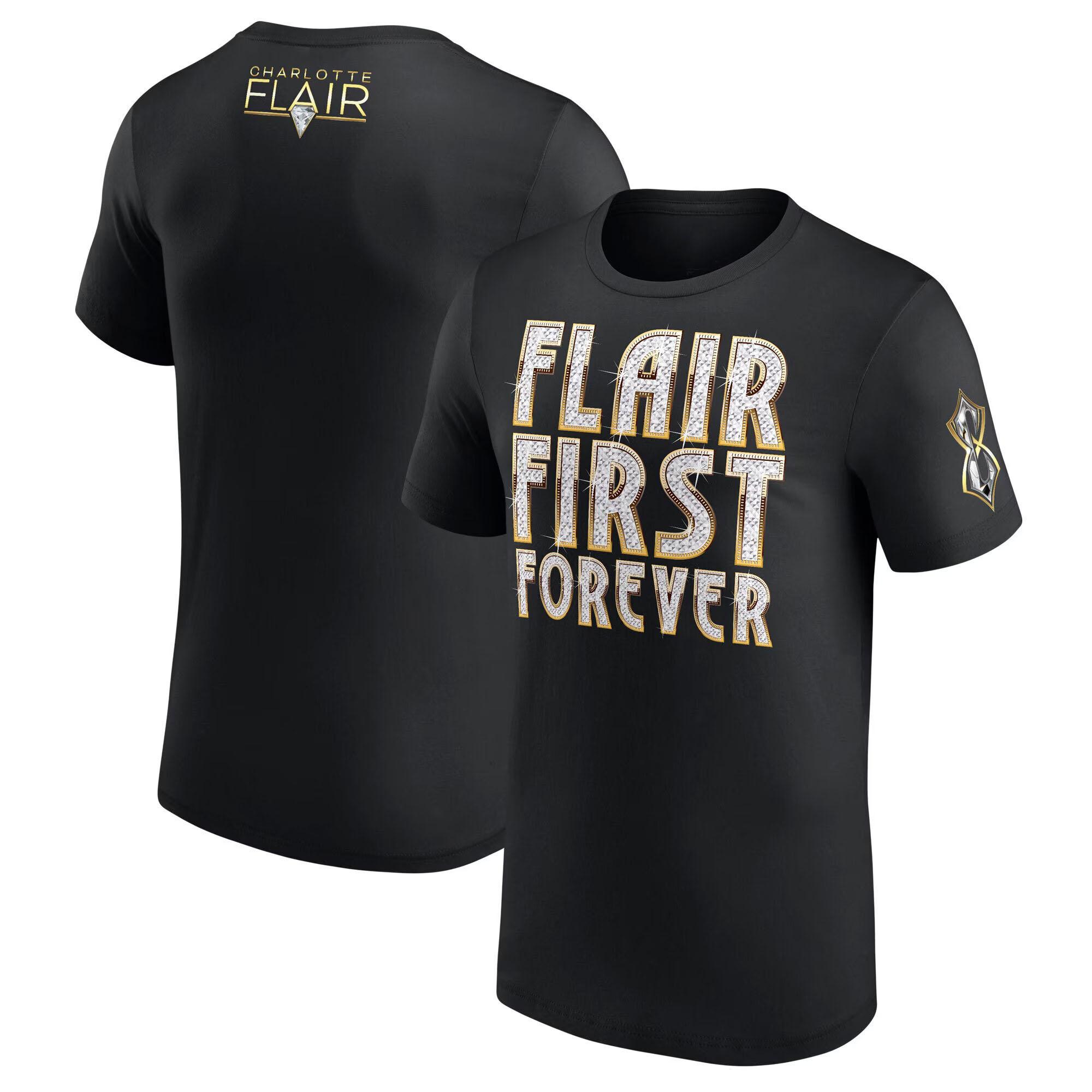 

Men s Black Charlotte Flair Women s Royal Rumble 2025 Winner T-Shirt Summer Short Sleeve Tee Shirts Children Clothes Tops S