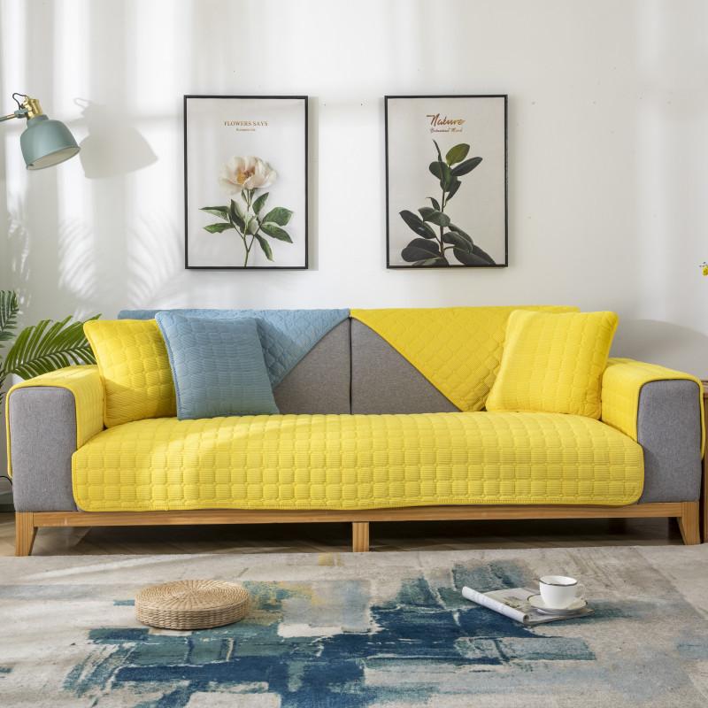 

Утолщенный плюшевый чехол для дивана, европейский универсальный чехол для полотенца для дивана, нескользящий чехол для дивана, полотенце для дивана для декора гостиной 70*240