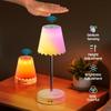 Gesture Control RGB LED Night Lamp Rechargeable Atmosphere Light Fashion Room Bedside Lamp Bedroom