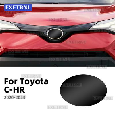 Black Car  Emblem Vinyl Tint Film Sticker For Toyota C‑HR ‑ LHD RHD Smoked Badge Decal Auto Exterior Accessories