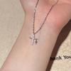 Zircon Cross Titanium Steel Necklace for Women - Elegant, Durable, and Non-Fading Clavicle Chain