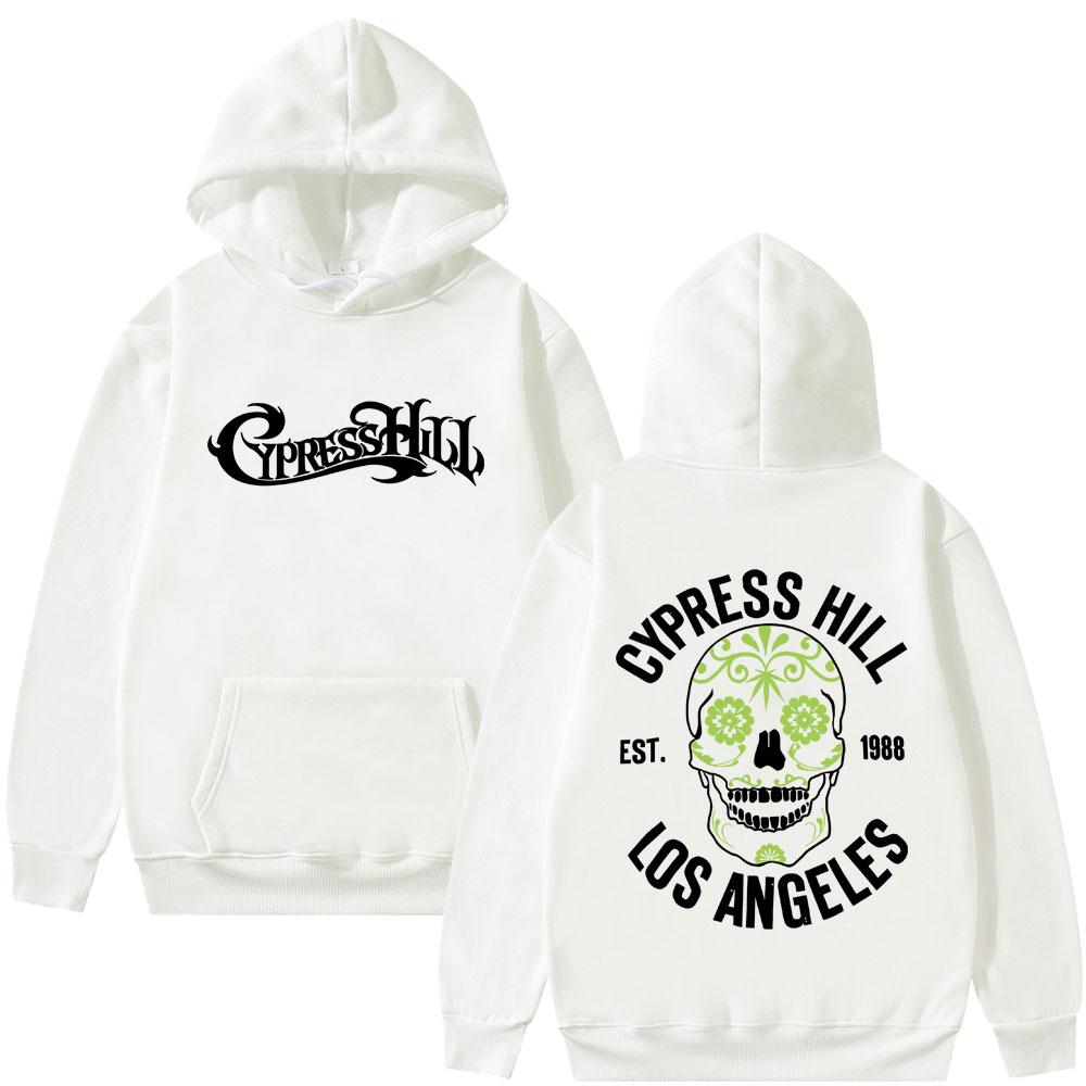 Rapper Cypress Hill Hoodie Skelett Grafik Sweatshirt Herren Damen Hip Hop Mode Übergroße Streetwear Mann Lässige Hoodies Herbst
