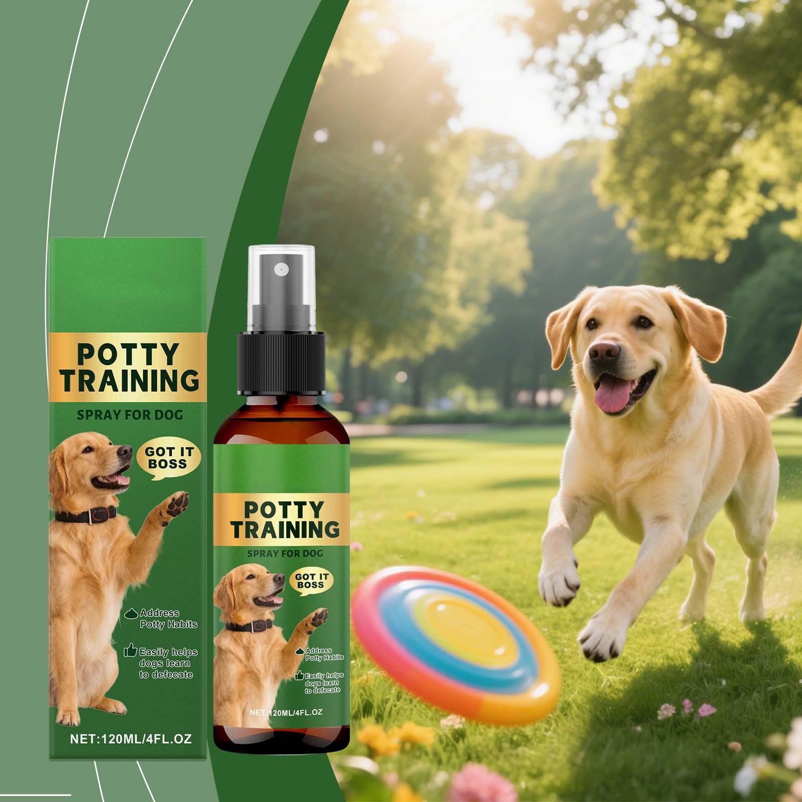 

Спрей для собак 120 мл - Эффективная коррекция туалетных привычек и мягкое руководство для всех пород собак, Упрощает приучение к туалету щенков и взрослых собак One Size