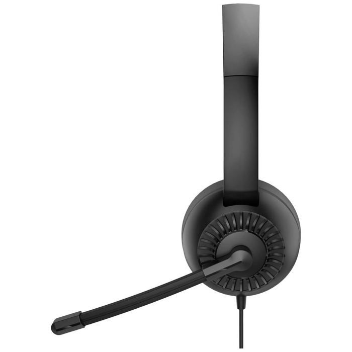 Casque speedlink metis jack 3,5 mm avec adaptateur en y, noir