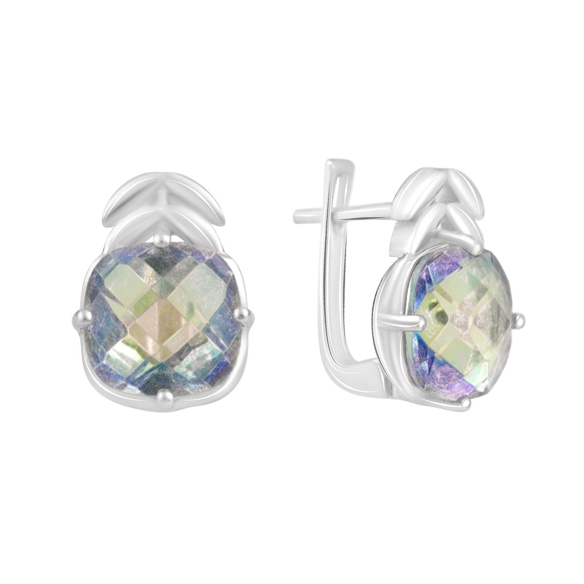 

Срібні сережки з топазом 6.533ct (2121961) різнокольорові кольору