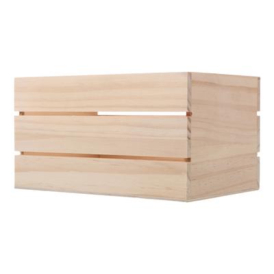 Wooden Crate Solid Wood Storage Box 16.5x10.5cm Multifunctional Desktop Storage Decorative Dried Flower Display for Home Office