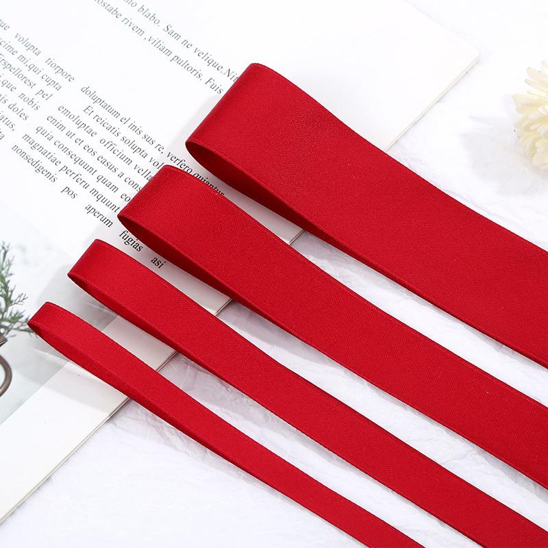 Double-Sided Matte Webbing Thickened Polyester-Cotton Jewelry Trophy Decorative Accessories Bow Colored Ribbon