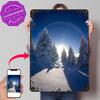 Good Morning Snow Poster Retro D Printed Metal Signs Customized Wall Hanging Gift for Room Decorating Interior Wand Deko House