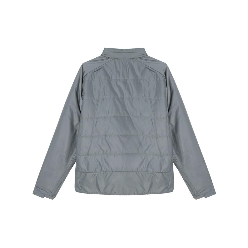 Nike Patchwork Stand Collar Casual Sports Long Sleeve Jacket Men Outerwear Smoky-Grey FB7557-084