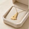 United States New Hampshire Map Pendant Necklace Stainless Steel Map Jewelry Accessories