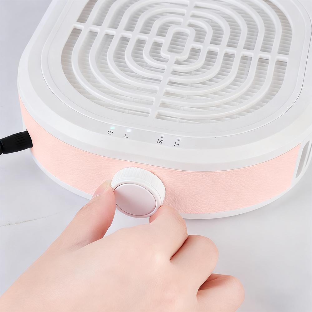 Mini Nail Vacuum Cleaner Brushless Turbo Nail Dust Collector Portable Nail Dust Extractor Nail Art Manicure Salon Machine