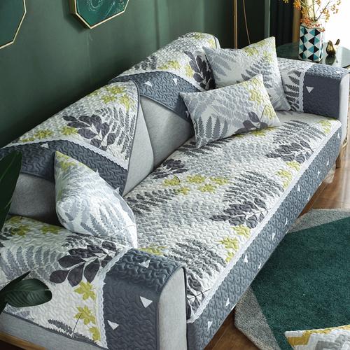 

Легкий роскошный чехол для дивана в гостиную, геометрический узор, стеганый чехол для дивана из хлопка, декор для дома и офиса 50x50cm