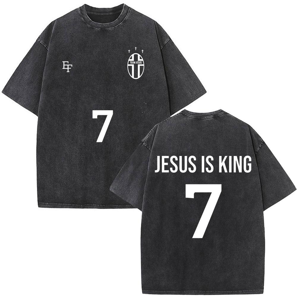 Christian Religious Jesus Forgive Them Father Bible Verse Vintage Acid Washed Tshirt Men Fashion Oversized T Shirts Streetwear