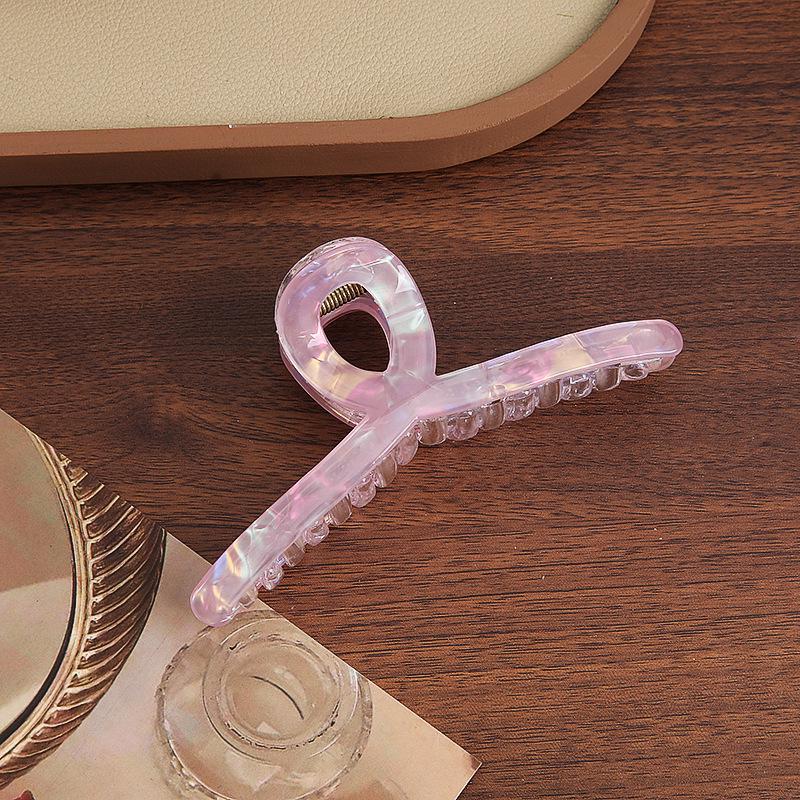 Korean Transparent Candy Jelly Hair Clips: Versatile Claw & Shark Clips for Stylish Hair Buns