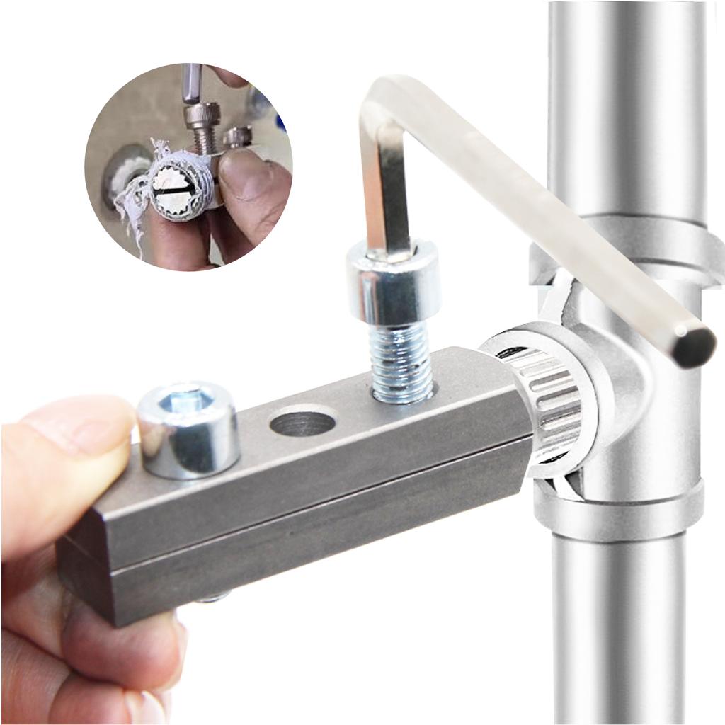 4/6 point faucet angle valve wire extractor water pipe breakage broken wire slide tooth broken end removal tool accessory set