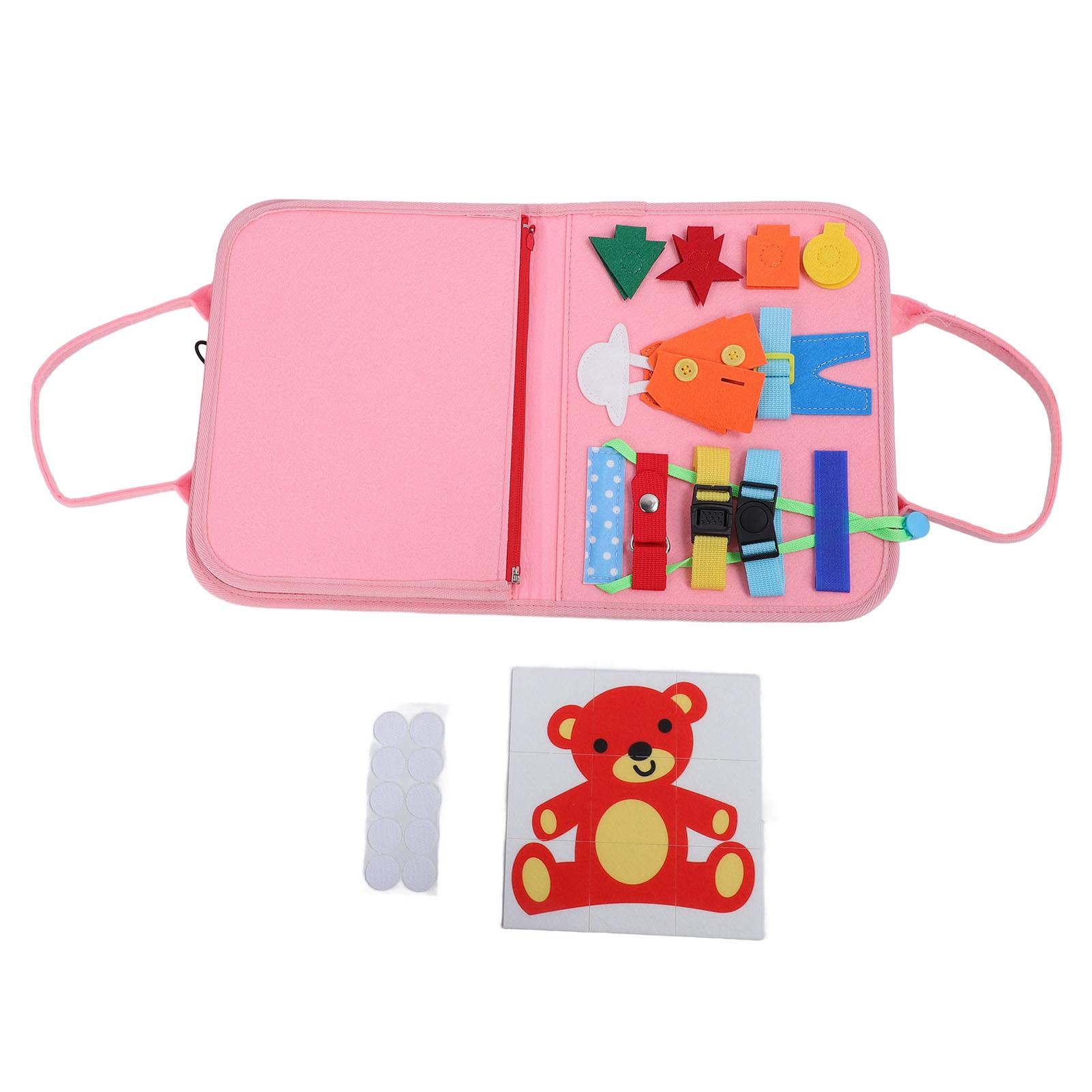 

Toddler Activity Board Develop Fine Motor Skills Educational Activity Sensory Board Preschool Learning Toy for Boys Girls